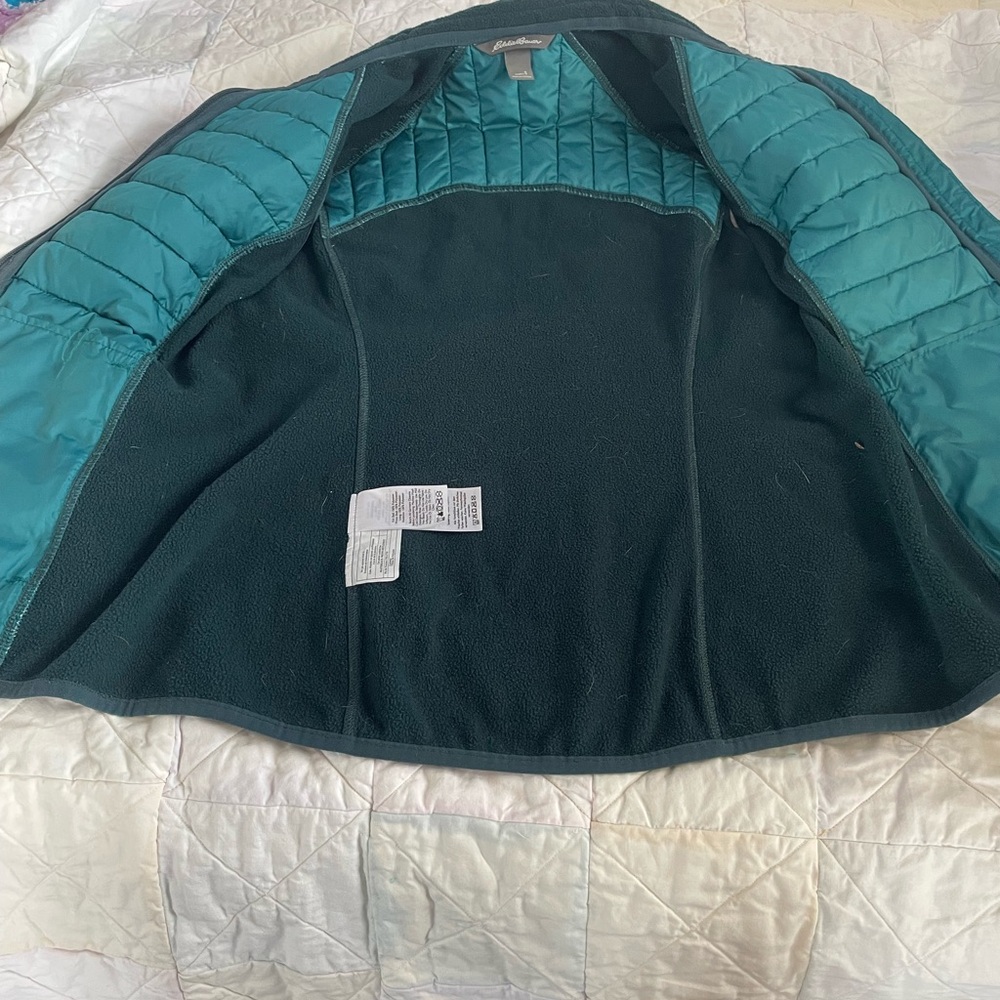 Eddie Bauer Teal Quilted & Softshell Women's Vest - Picture 5 of 5